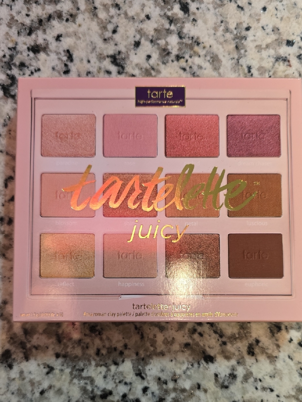 tarte tartelette Juicy Eyeshadow Palette - Pink Rose & Warm Brown Shades